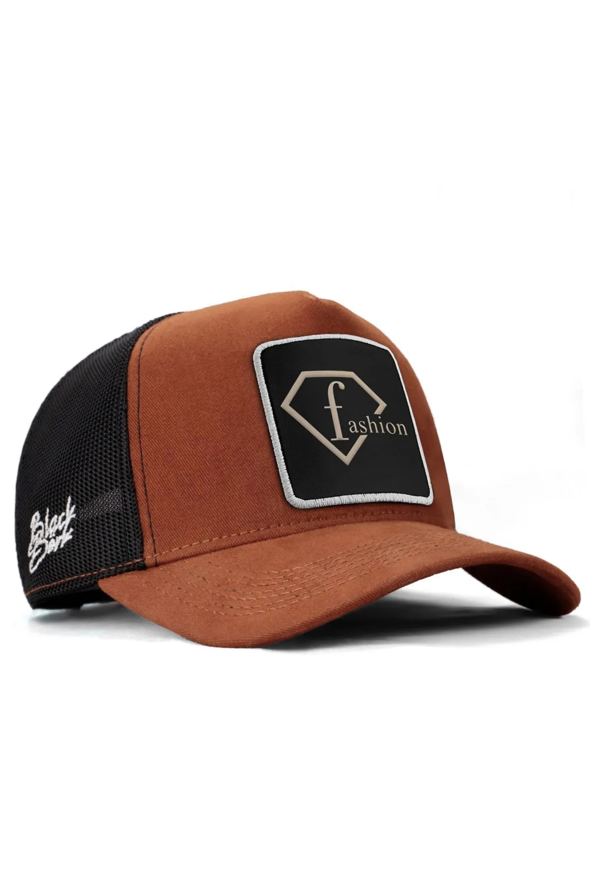 Fashion V1 F - Logolu Unisex Camel-Siyah Şapka (CAP)