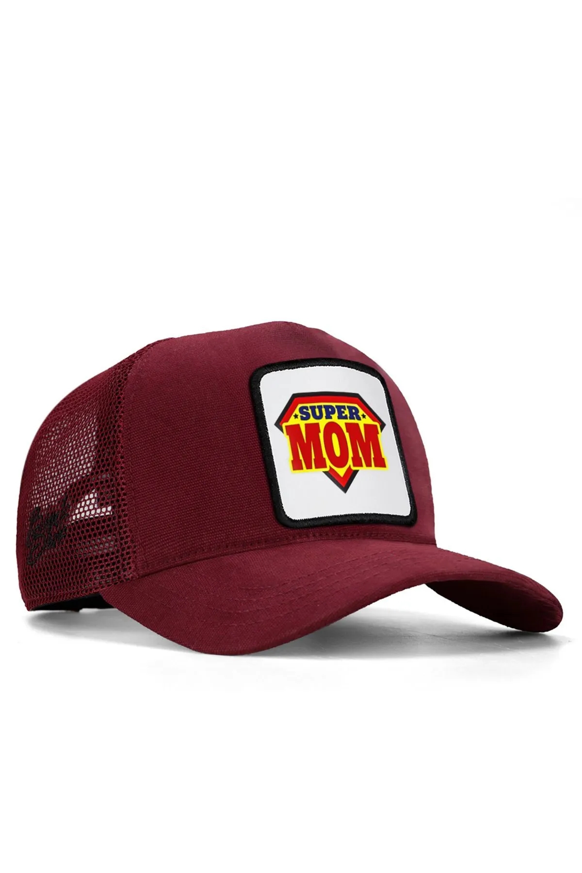 Fashion V1 F - Logolu Unisex Fileli Bordo Şapka (CAP)