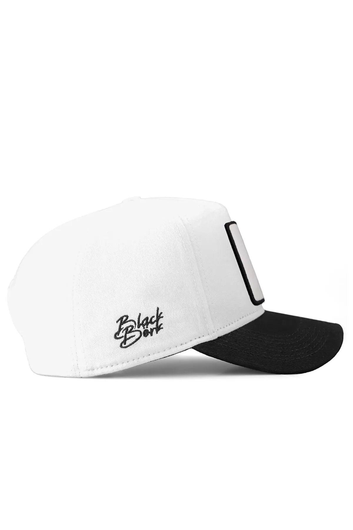  Fashion V1 F - Logolu Unisex Siyah Siperli Beyaz Şapka (CAP)