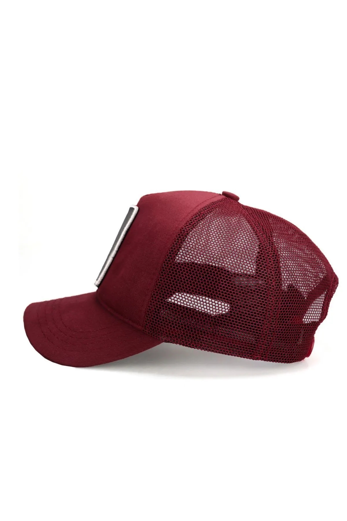  Fashion V1 F - Logolu Unisex Fileli Bordo Şapka (CAP)