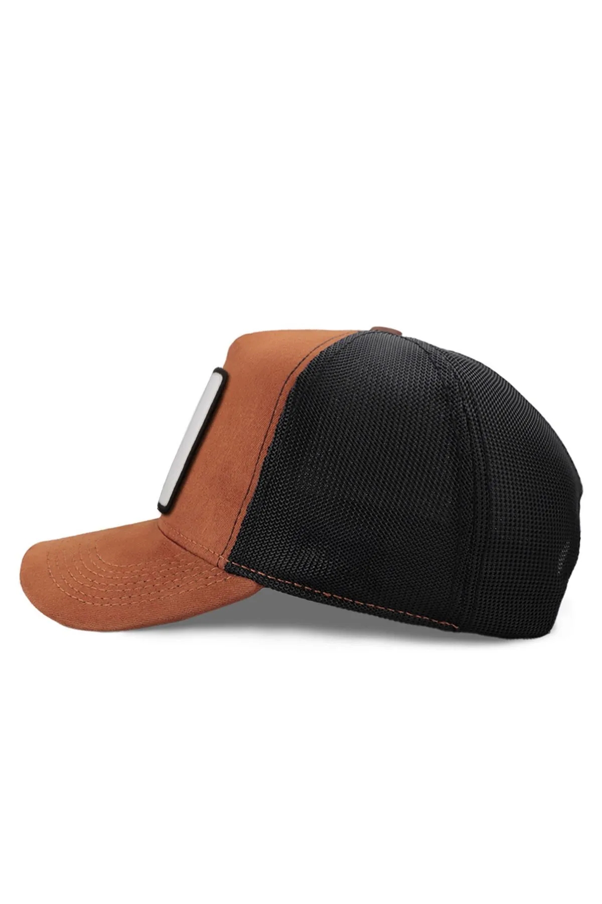  Fashion V1 F - Logolu Unisex Fileli Camel-Siyah Şapka (CAP)