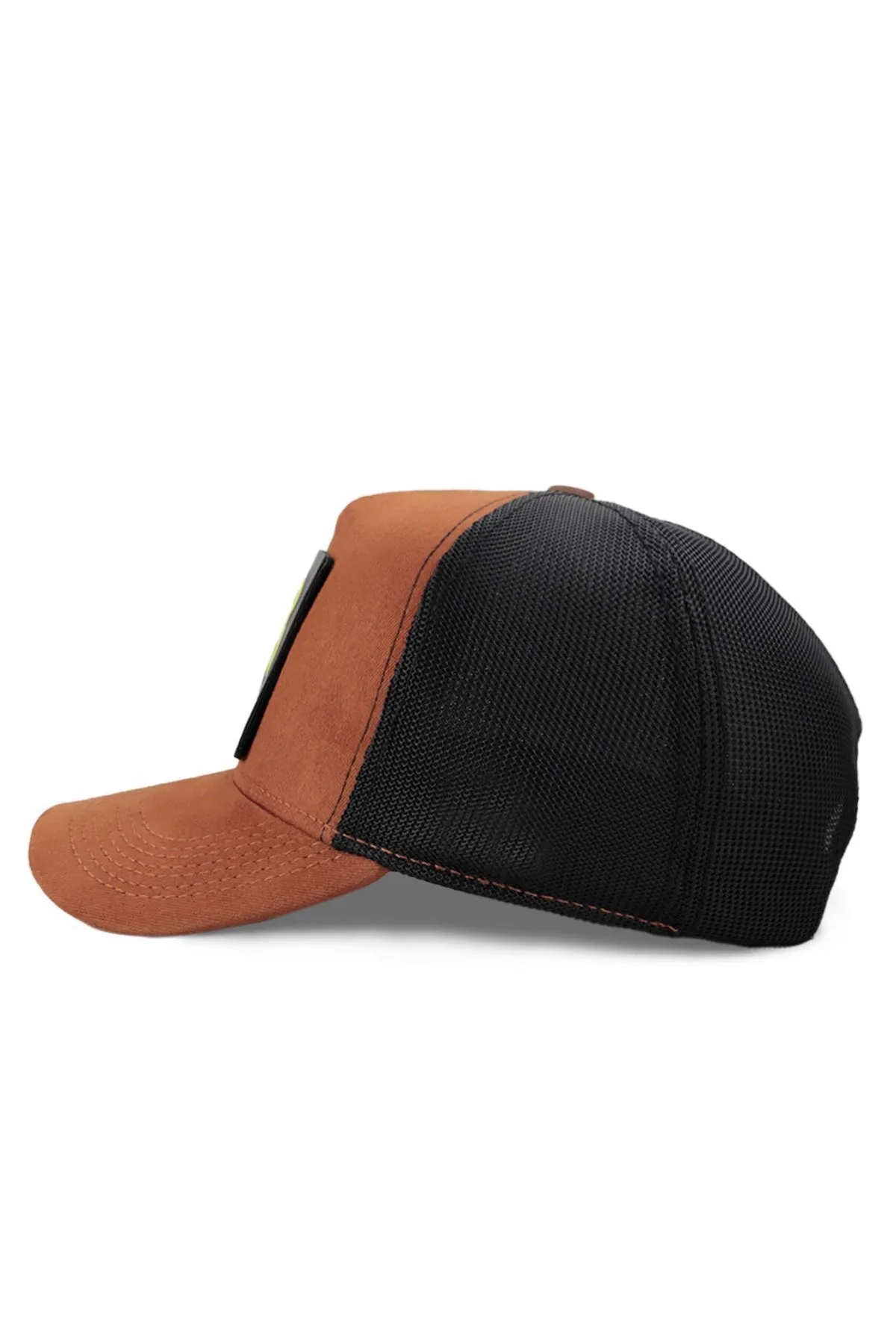 Fashion V1 F - Logolu Unisex Camel-Siyah Şapka (CAP)