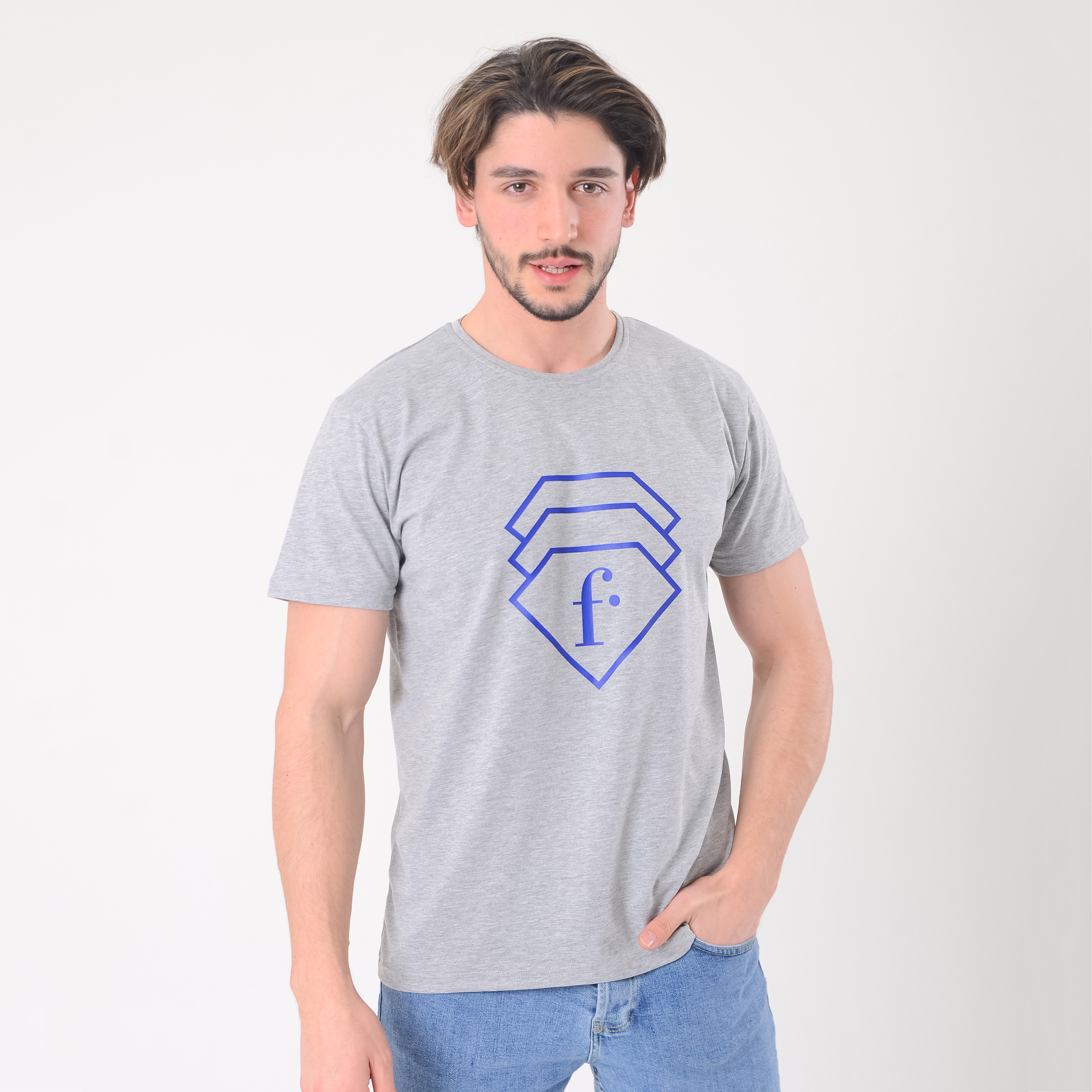 FashionTv PREMİUM ERKEK T-SHIRT Lacivert Logo