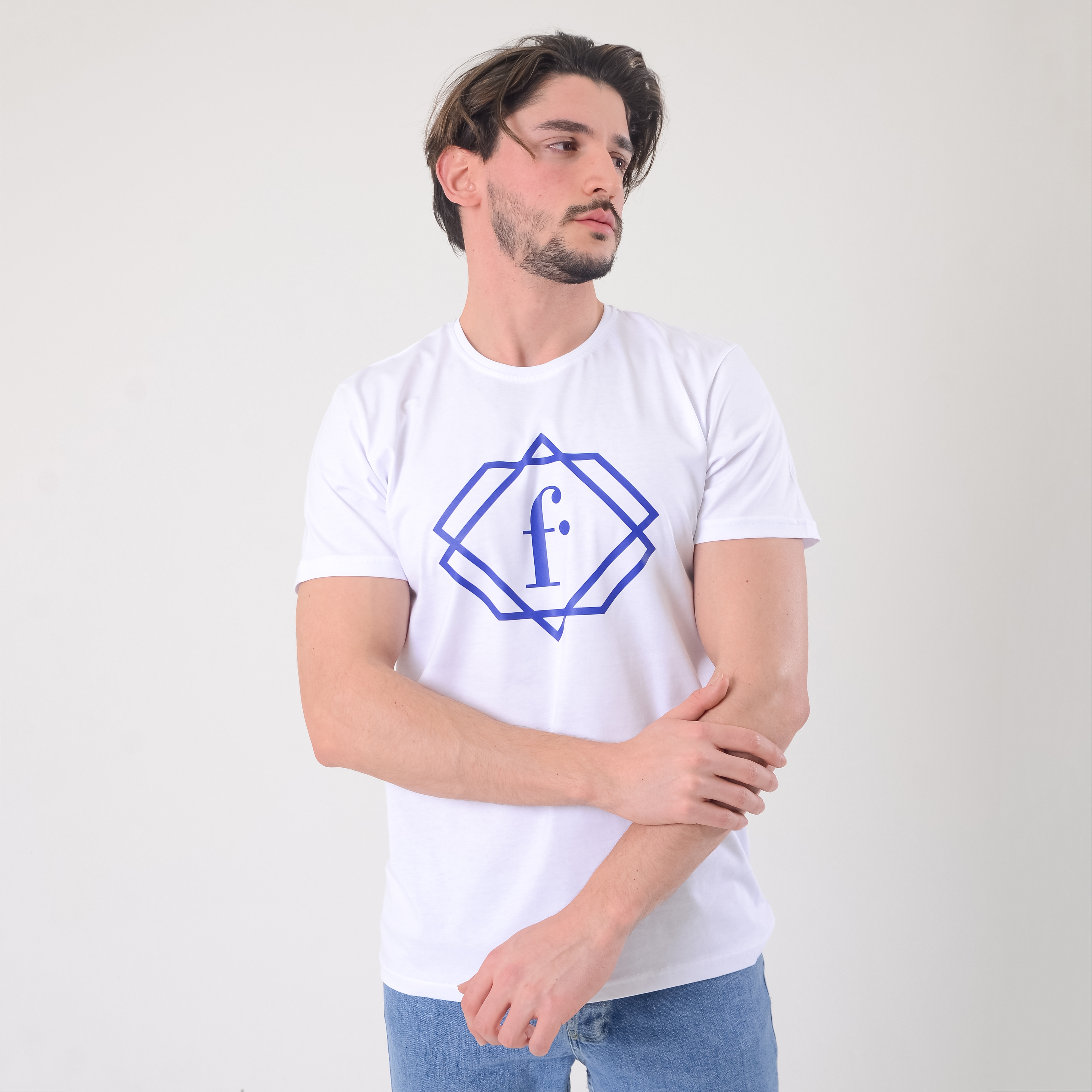 FashionTv PREMİUM ERKEK T-SHIRT Lacivert Logo