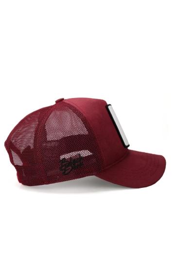 Fashion V1 F - Logolu Unisex Fileli Bordo Şapka (CAP)